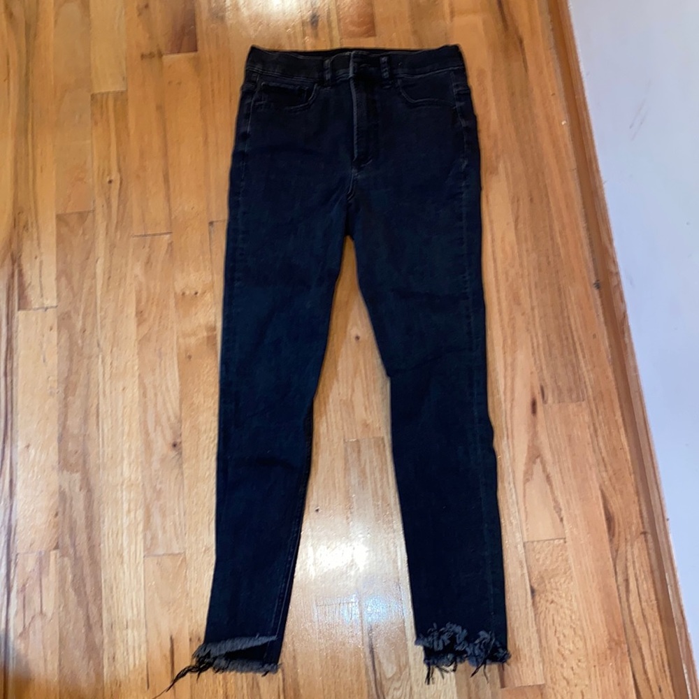 Express Black Hi-rise skinny jeans